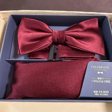 컨디션 최상 보타이 세트 와인 레드