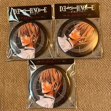 데스노트전 오키메 캔뱃지 팝업 스토어 75mm 야가미 라이토