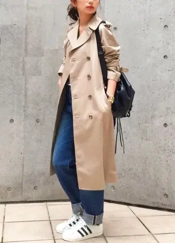 Deuxieme Classe 개버 트렌치코트 정가 61,600엔