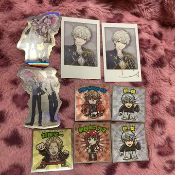 니지산지 스티커 폴라로이드풍 카드 쿠츠하 금박 묶음 판매