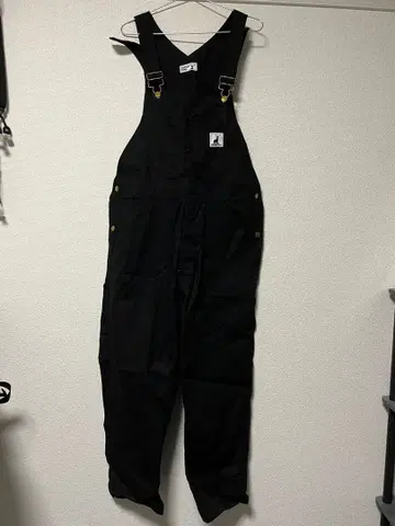 CAPTAIN STAG 블랙 오버롤