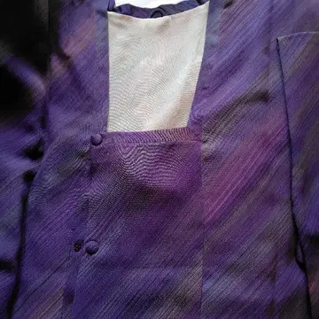 도행 코트 염직 작가 보라색의 블렌딩 염색