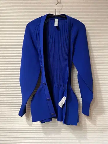 CFCL POTTERY 퍼프 슬리브 가디건 블루 S