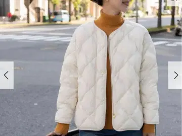 [ 클리닝 완료 ] 어반 리서치 도어스 라이트 다운 퀼트 숏 블루종