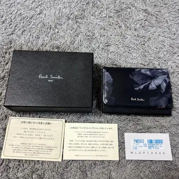 폴스미스 Paul Smith 카드 케이스 명함지갑 꽃무늬 미사용 새상품
