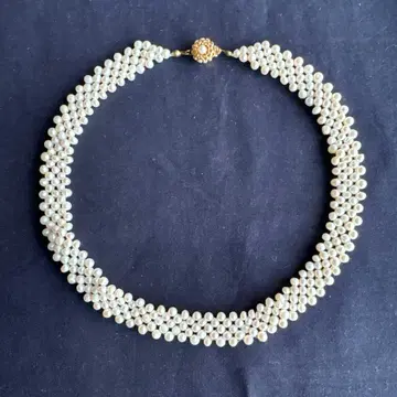 화이트 펄 목걸이