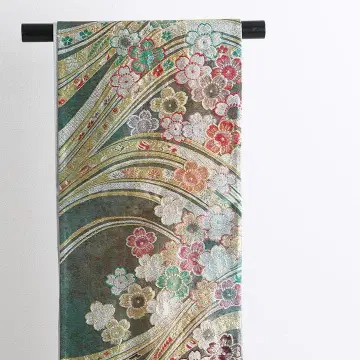 기성 후쿠로 오비 순수 실크 고전 문양 육통 무늬 HO2755