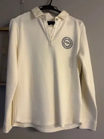 캘러웨이 긴팔 피케 셔츠 아이보리