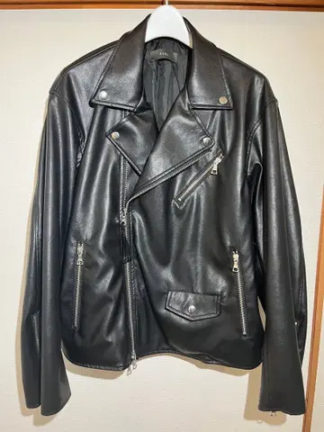 CLEL 2way 라이더 자켓 합성 피혁 S