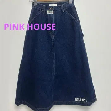 [ 새상품급 ] PINK HOUSE 핑크하우스 데님 롱 스커트