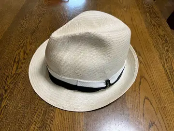 볼사리노 아이보리 파나마 햇 화이트 블랙 밴딩 57