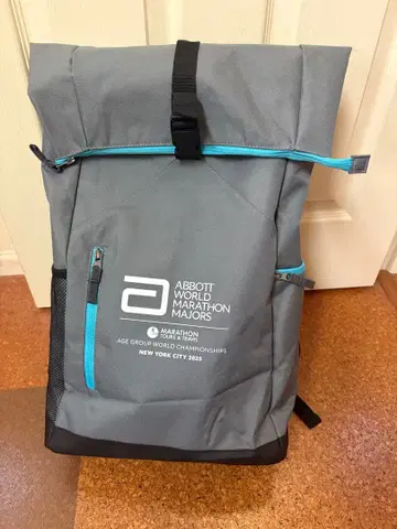 뉴욕시티 2025 마라톤 연령별 세계 선수권 대회 참가 기념 백팩