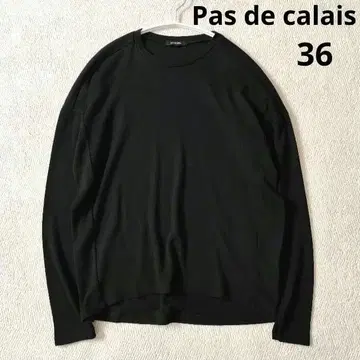 Pas de calais 파드칼레 절개 티셔츠 36 블랙