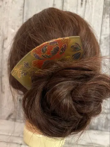 비녀 앞꽂이 머리 장식 일본 정통의상 소품 일본 머리 성인식 사탕색