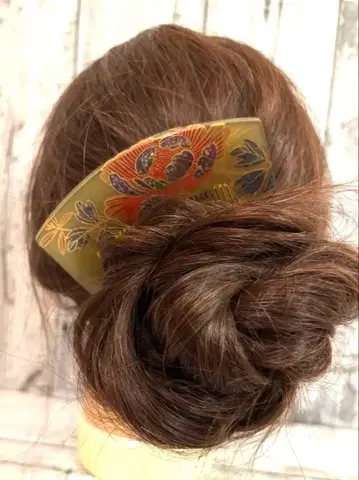 비녀 앞꽂이 머리 장식 일본 정통의상 소품 일본 머리 성인식 사탕색