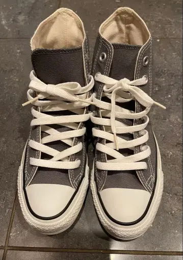 converse All Star 하이컷 미사용 그레이 24cm