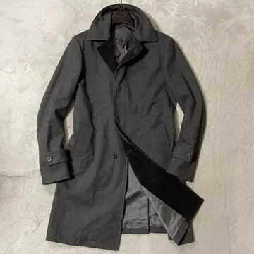 디자인웍스 헤링본 스텐카라 코트 46/M 새상품급 트위드