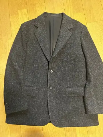 JOHN SMEDLEY 남성용 자켓 다크 그레이 울 100% L 사이즈