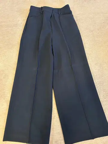 NATURAL BEAUTY BASIC 네이비 와이드 팬츠 M 사이즈