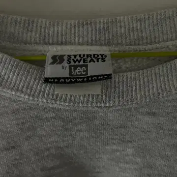 USA 제조 90s 리(Lee) 짧은 기장 무지 맨투맨 그레이 헤비웨이트