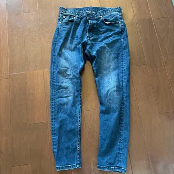 BEAUTY & YOUTH 다크 네이비 슬림핏 데님