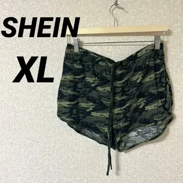 한정판 SHEIN [ XL ] 카모 패턴 숏팬츠 여름 캐주얼 실내복