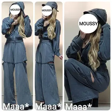 MOUSSY 엄청 귀여운 맨투맨 데님 셋업 완전 추천!
