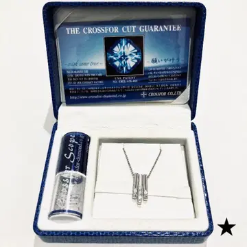 CROSSFOR 크로스포 컷 큐빅 지르코니아 실버 목걸이