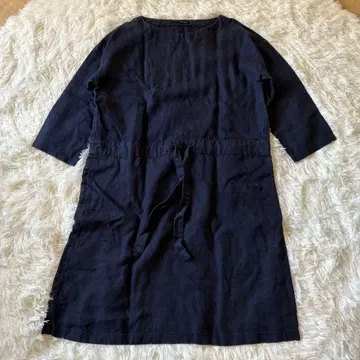 vent blanc 린넨 네이비 원피스 긴팔