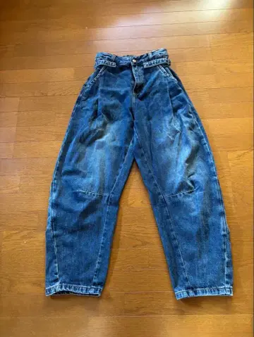 세븐 페어리 밑단 포켓 데님 S