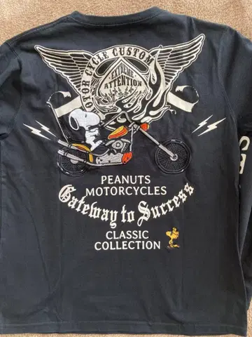 PEANUTS MOTORCYCLES 긴팔 T셔츠