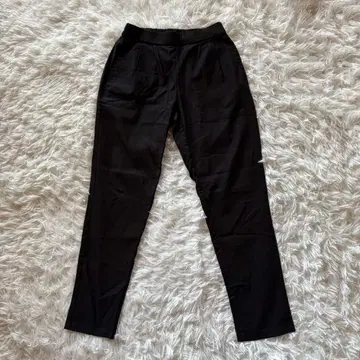 여성용 슬랙스 S 무지 심플 노코어 허리밴딩