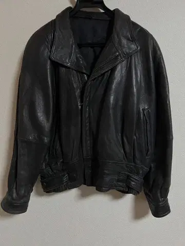 90s LA GIOCONDA 가죽 자켓 램 가죽 vintage