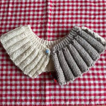 미사용 새상품 DANIELAGREGIS 울 리브 탈부착 카라