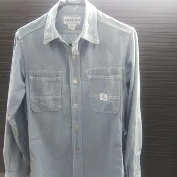 사사프라스 틴스트 샴브레이 워크 셔츠 인디고