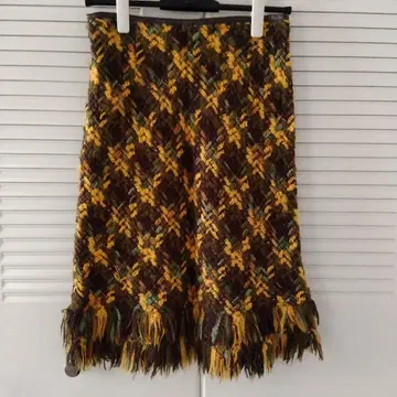 모가 프린지 멀티 컬러 스커트 새상품급