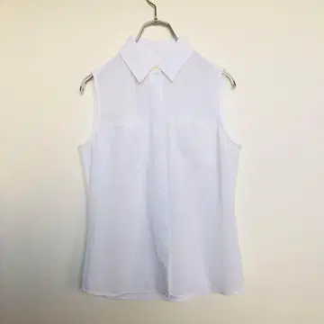 [ 바나나리퍼블릭 ] 슬리브리스 화이트 셔츠 비침 포켓 GAP S 사이즈