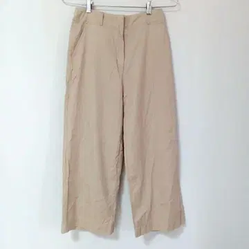 NATURAL BEAUTY BASIC 베이지 치노 팬츠 와이드 팬츠 L