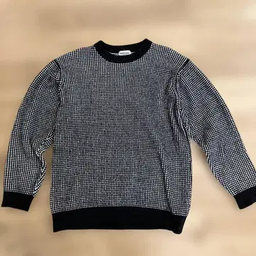 REGAL 체크 무늬 니트 스웨터 폴리에스테르