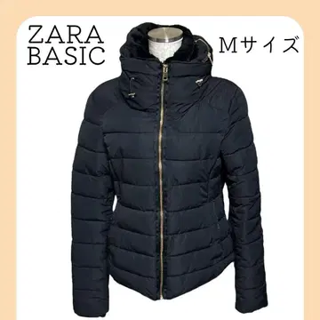 자라 베이직 다운 자켓 수납 후드 부착 2way