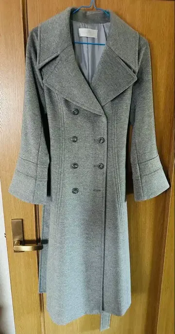 ESPRITMUR 그레이 더블 브레스트 코트