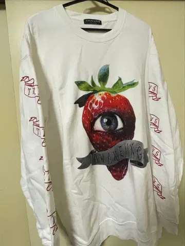 TRAVAS TOKYO 이치고 딸기 눈 패턴 화이트