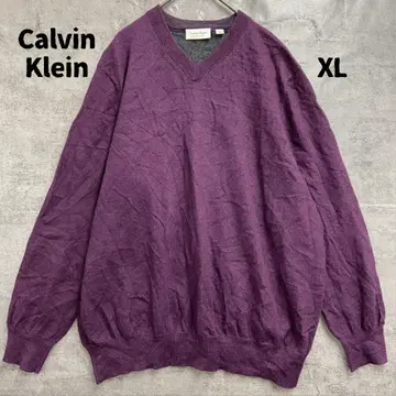 캘빈클라인 긴팔 니트 심플 무지 XL 남성용 [ 6852 ]