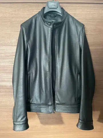 EMMETI 가죽 라이더 자켓