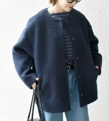 SHIPS any 네이비 코트