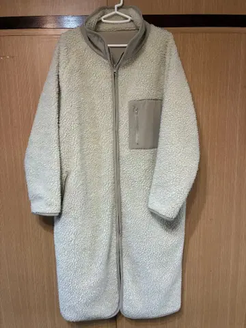 ikka 보아 롱 코트