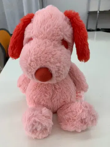 스누피 봉제 인형 핑크