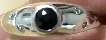 실버 925 오닉스 반지 빈티지 안지름 1.7cm