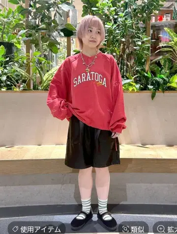 니코앤드 [새상품급] 모듬 로고 헨리넥 풀오버 L