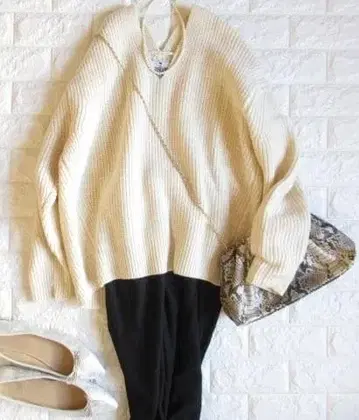 유나이티드 애로우즈 뷰티&유스 내추럴 해밀턴 울 니트 화이트